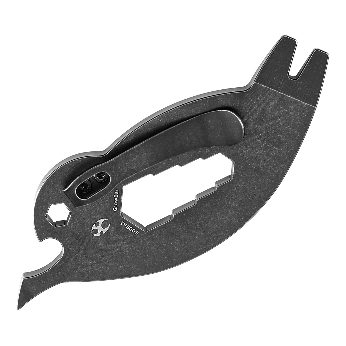 Kansept EDC CrowBar G009A1 Blackwash Titanium Multifunctional EDC Tool for Everyday Carry Designed by Rolf Helbig