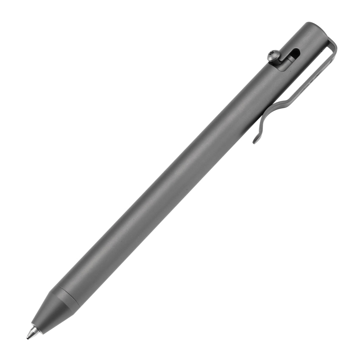 Kansept Titanium EDC Bolt-Action Pen G013H3– Professional Fine Tip Ballpoint Beadblasted Titanium Designed by Kevin Passon