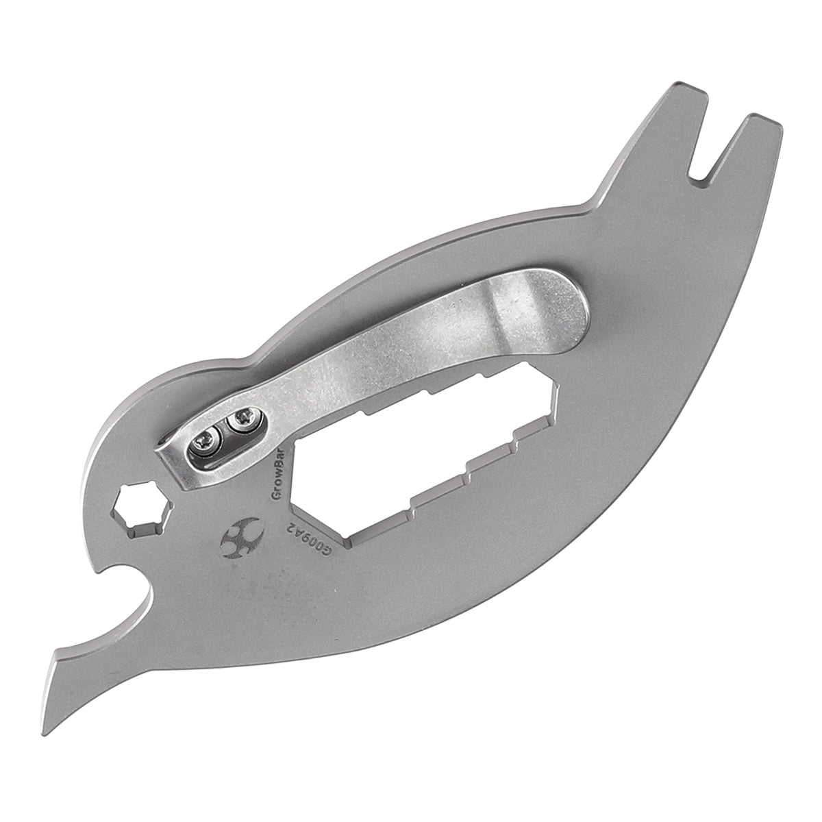 Kansept EDC CrowBar G009A2 Plain Titanium Multifunctional EDC Tool for Everyday Carry Designed by Rolf Helbig