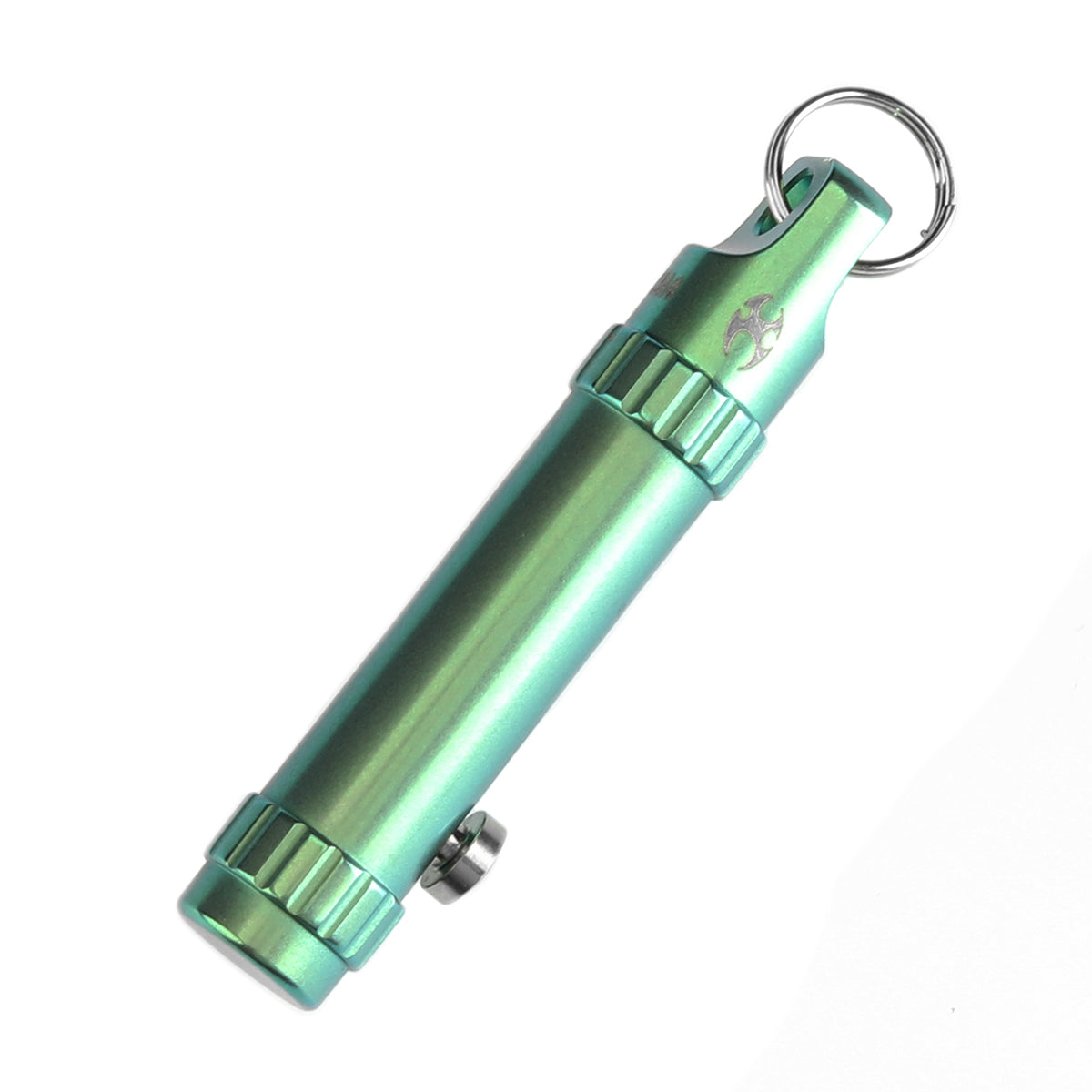Kansept EDC Bolt Fidget G013A4 Green Titianium with Bolt Mechanism for Stress Relieving with Key Chain for Lanyard Hole-Kevin Passon Designed