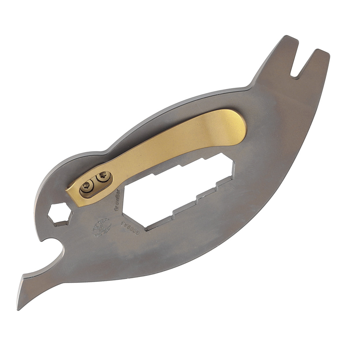 Kansept EDC CrowBar G009A3 Bronze Anodized Titanium Multifunctional EDC Tool for Everyday Carry Designed by Rolf Helbig