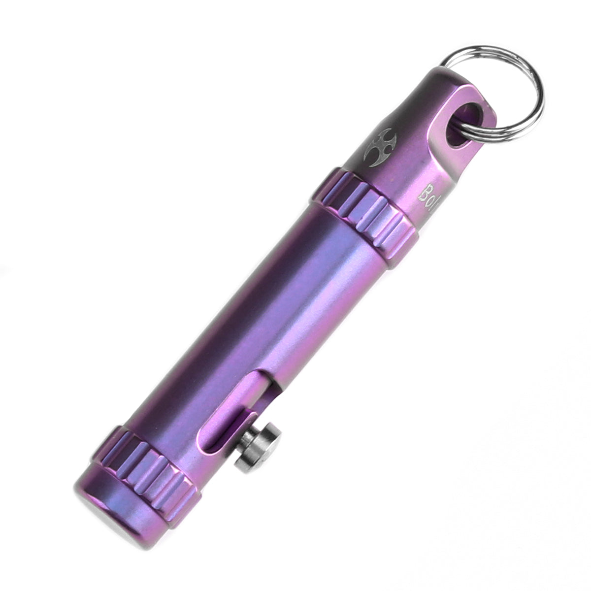 Kansept EDC Bolt Fidget G013A5 Purple Titianium with Bolt Mechanism for Stress Relieving with Key Chain for Lanyard Hole-Kevin Passon Designed