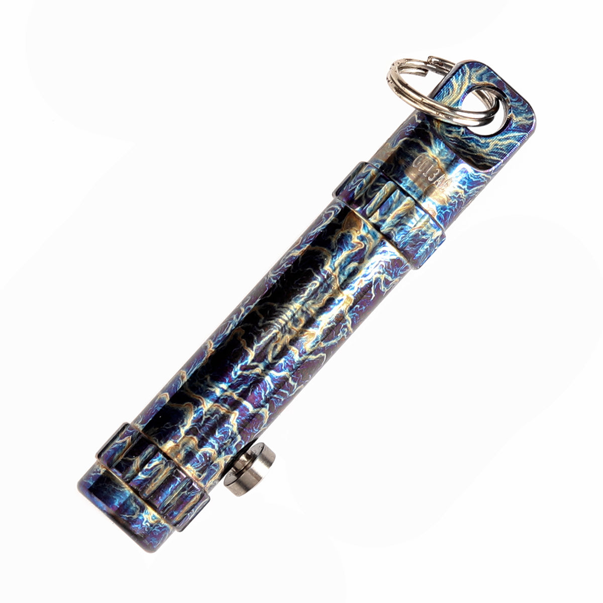 Kansept EDC Bolt Fidget G013A6 Lightning Strike Titianium with Bolt Mechanism for Stress Relieving with Key Chain for Lanyard Hole-Kevin Passon Designed