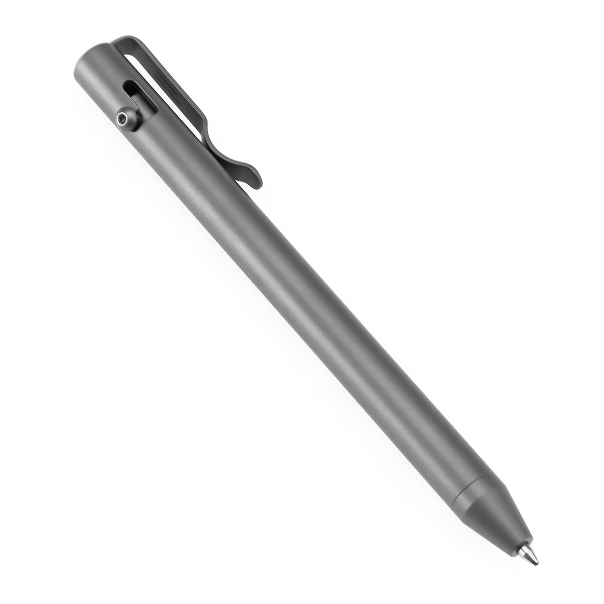 Kansept Titanium EDC Bolt-Action Pen G013H3– Professional Fine Tip Ballpoint Beadblasted Titanium Designed by Kevin Passon