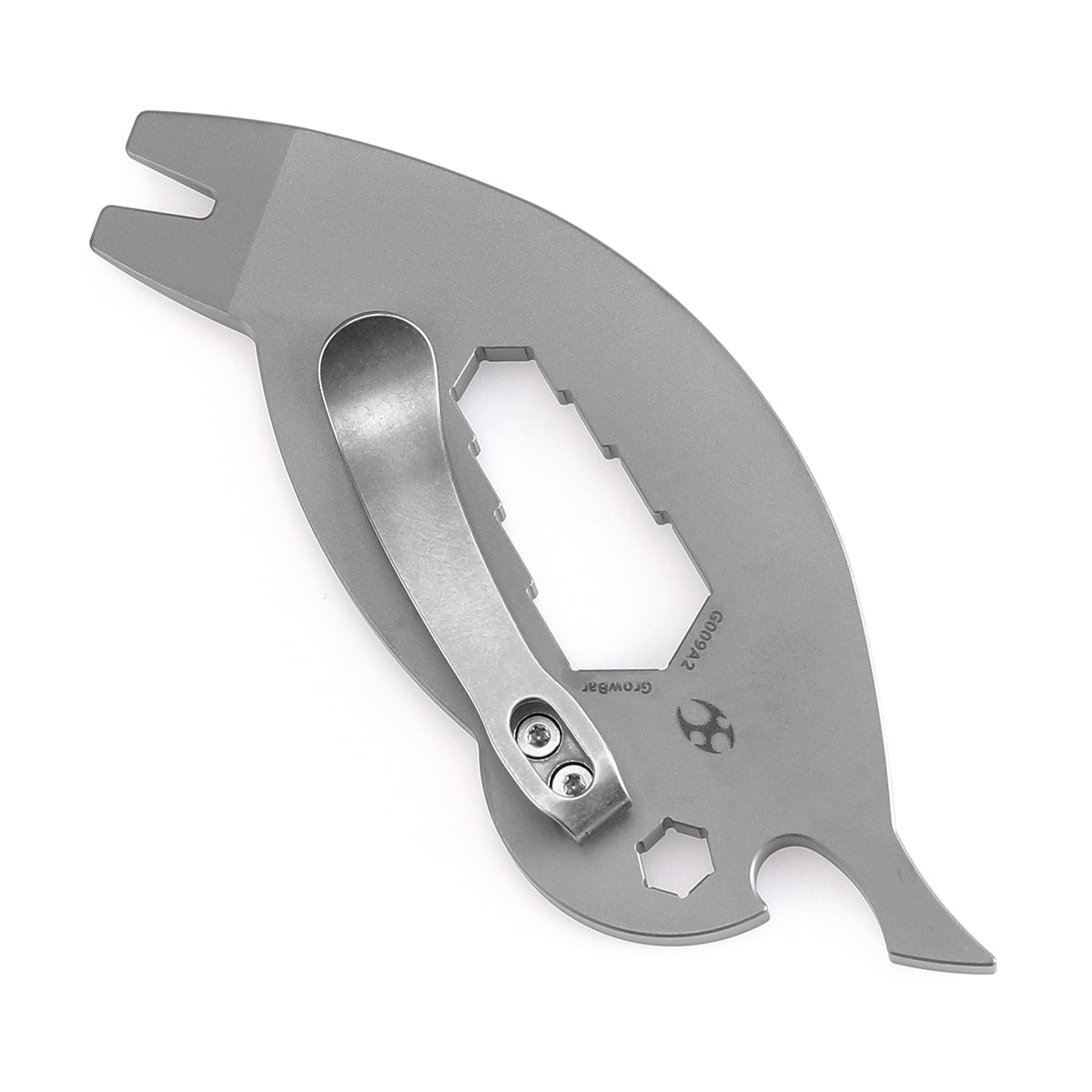 Kansept EDC CrowBar G009A2 Plain Titanium Multifunctional EDC Tool for Everyday Carry Designed by Rolf Helbig