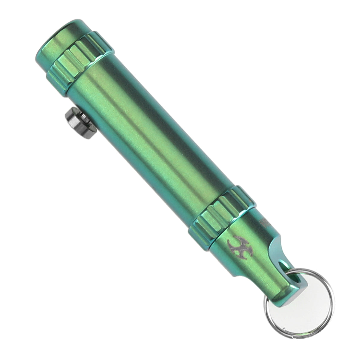 Kansept EDC Bolt Fidget G013A4 Green Titianium with Bolt Mechanism for Stress Relieving with Key Chain for Lanyard Hole-Kevin Passon Designed