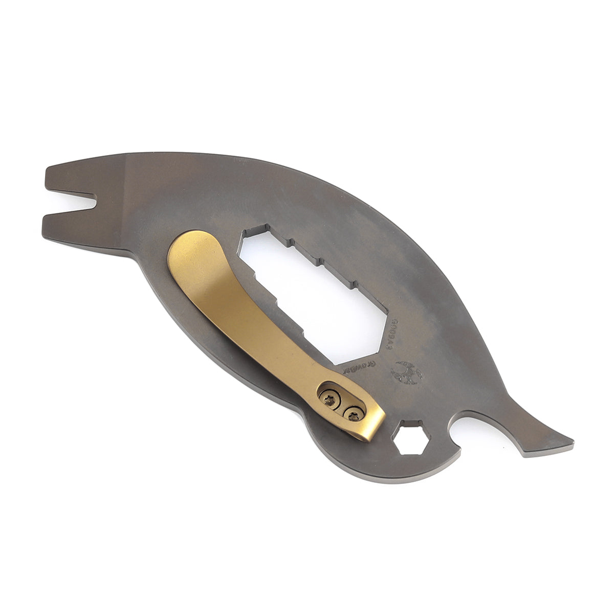 Kansept EDC CrowBar G009A3 Bronze Anodized Titanium Multifunctional EDC Tool for Everyday Carry Designed by Rolf Helbig