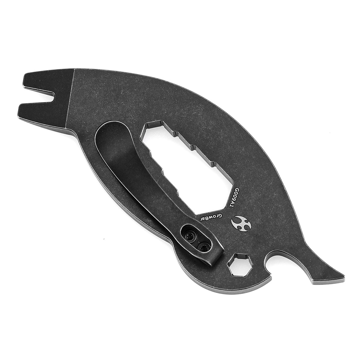 Kansept EDC CrowBar G009A1 Blackwash Titanium Multifunctional EDC Tool for Everyday Carry Designed by Rolf Helbig