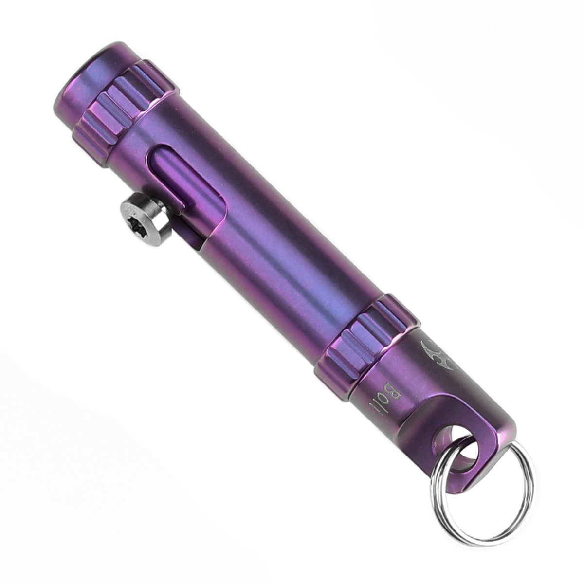 Kansept EDC Bolt Fidget G013A5 Purple Titianium with Bolt Mechanism for Stress Relieving with Key Chain for Lanyard Hole-Kevin Passon Designed