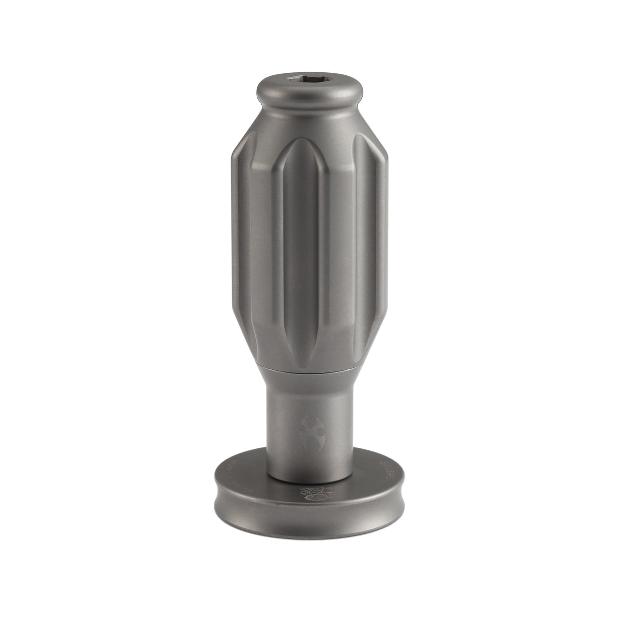 Kansept EDC Bit Driver G018P1 –Beadblasted Titanium Palm Multitool with Spinner Top | Jesse Pauley Design