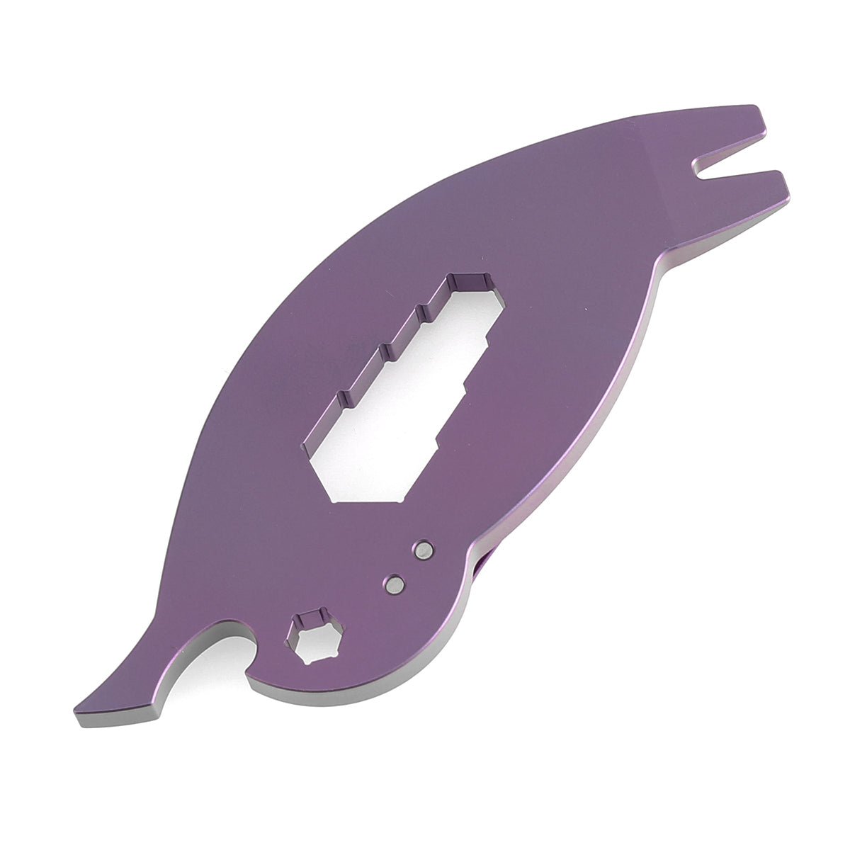Kansept EDC CrowBar G009A4 Purple Anodized Titanium Multifunctional EDC Tool for Everyday Carry Designed by Rolf Helbig