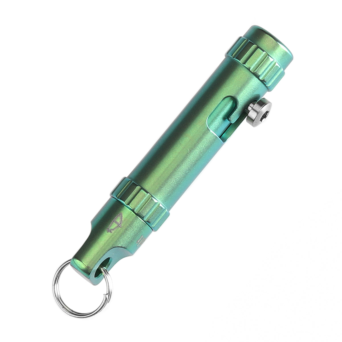 Kansept EDC Bolt Fidget G013A4 Green Titianium with Bolt Mechanism for Stress Relieving with Key Chain for Lanyard Hole-Kevin Passon Designed
