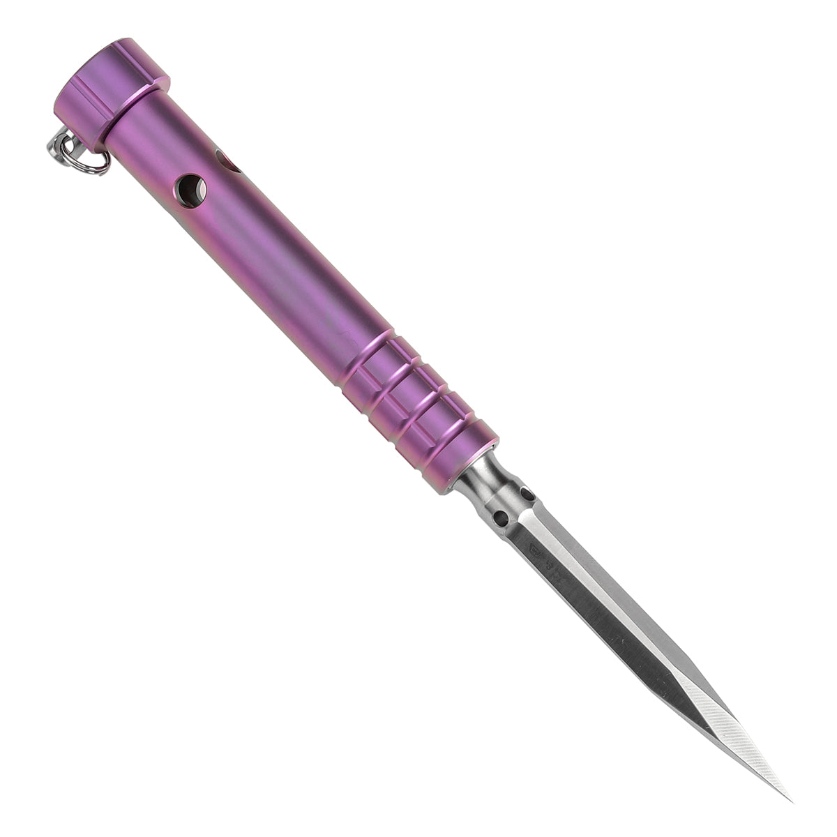 Kansept EDC Stiletto Satin 5Cr13 Blade & Purple Anodized Titanium Designed by Marco Panella Sleek EDC Gear- G005A5