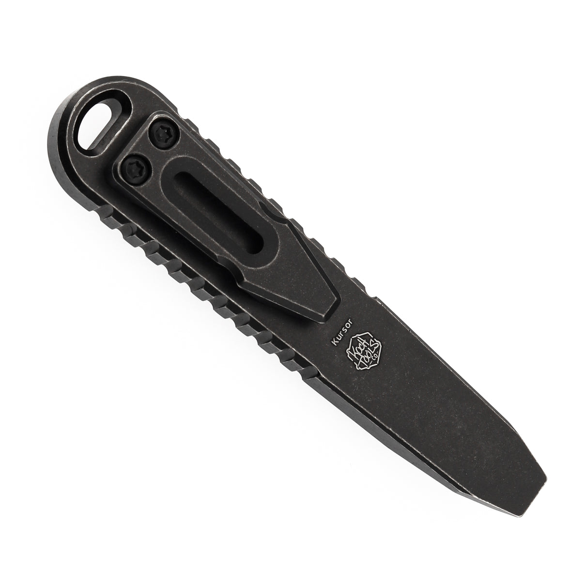 Kansept EDC Tool Kursor G015A4 Blackwash Titanium+Bronze Anodized Titanium with Tsukamaki-Inspired Pattern Koch Tools Designed