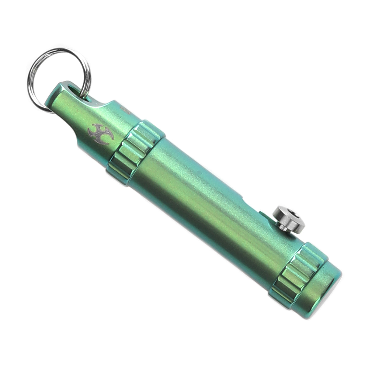 Kansept EDC Bolt Fidget G013A4 Green Titianium with Bolt Mechanism for Stress Relieving with Key Chain for Lanyard Hole-Kevin Passon Designed