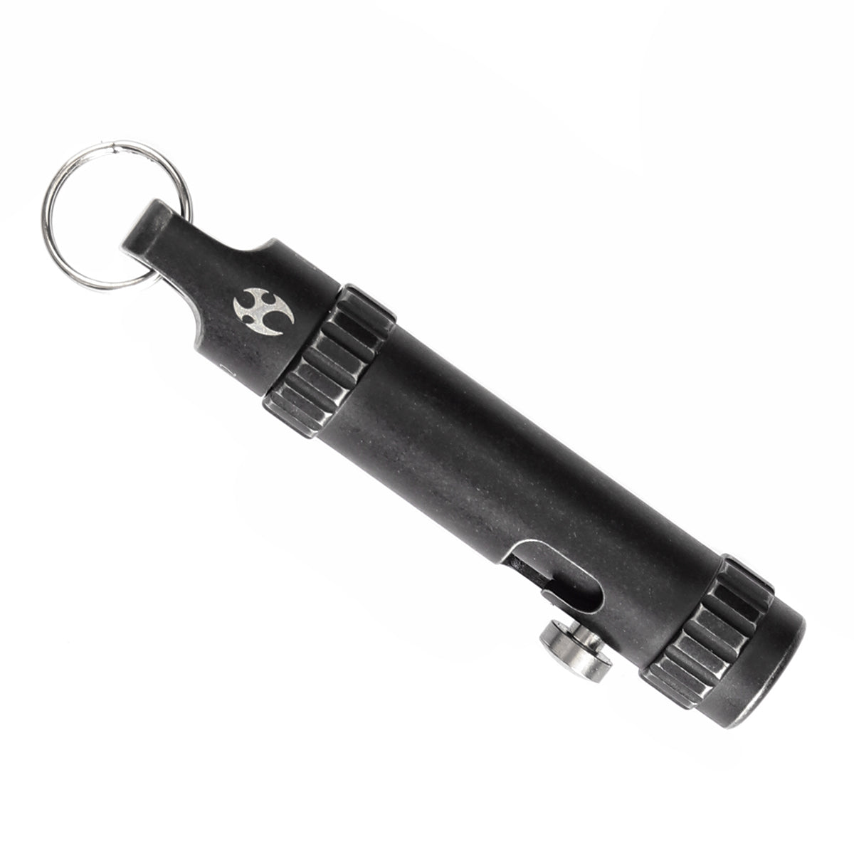 Kansept EDC Bolt Fidget G013A2 Black Titianium with Bolt Mechanism for Stress Relieving with Key Chain for Lanyard Hole-Kevin Passon Designed