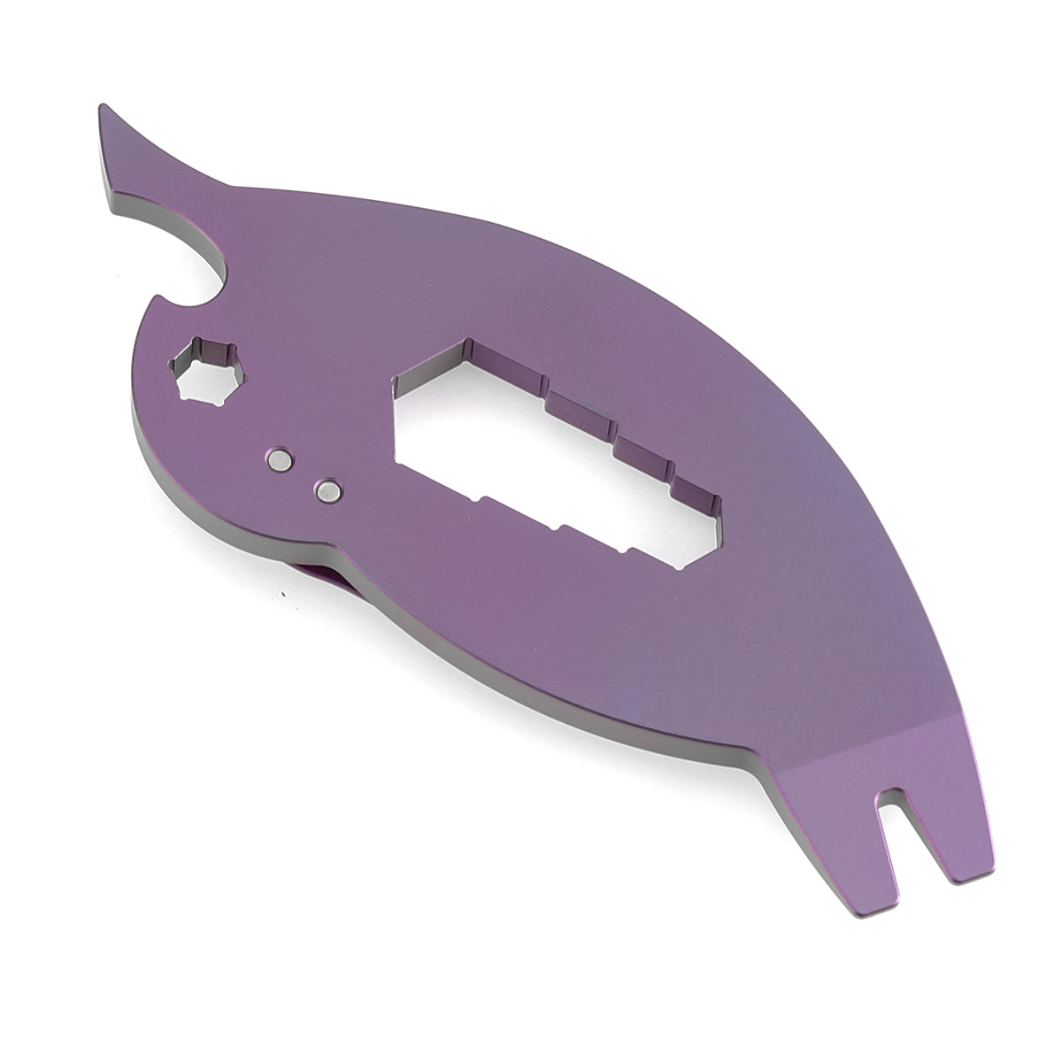 Kansept EDC CrowBar G009A4 Purple Anodized Titanium Multifunctional EDC Tool for Everyday Carry Designed by Rolf Helbig