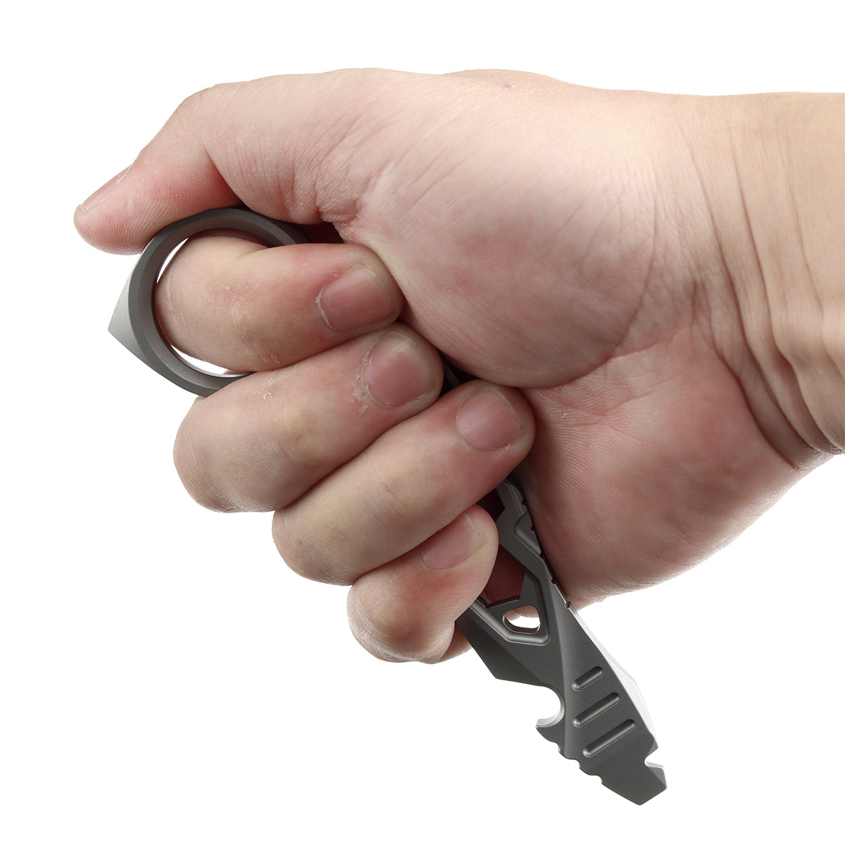 Kansept PryMate Plain Titanium EDC Pry Bar - Glass Breaker, Bottle Opener, Hex Bit, Pocket Clip - Design by Sebastian Irawan (G008A1)