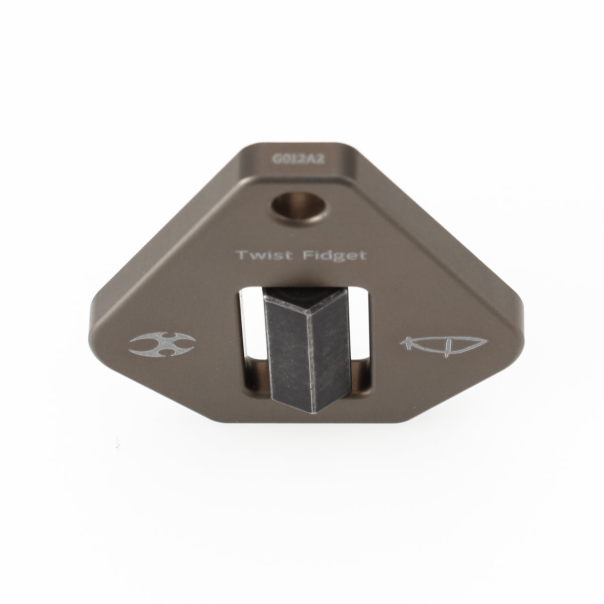 Kansept Titanium G012A2 Twister – Bronze Anodized Ti with Antique Blackwash Spinner EDC Fidget Tool for Everyday Stress Relief
