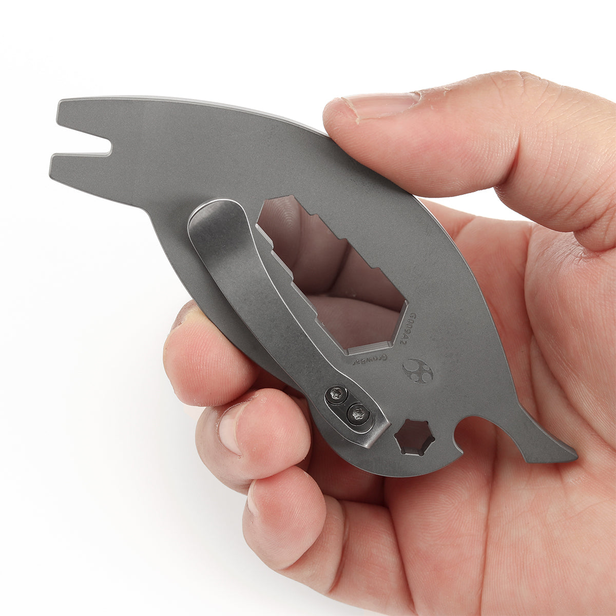 Kansept EDC CrowBar G009A2 Plain Titanium Multifunctional EDC Tool for Everyday Carry Designed by Rolf Helbig