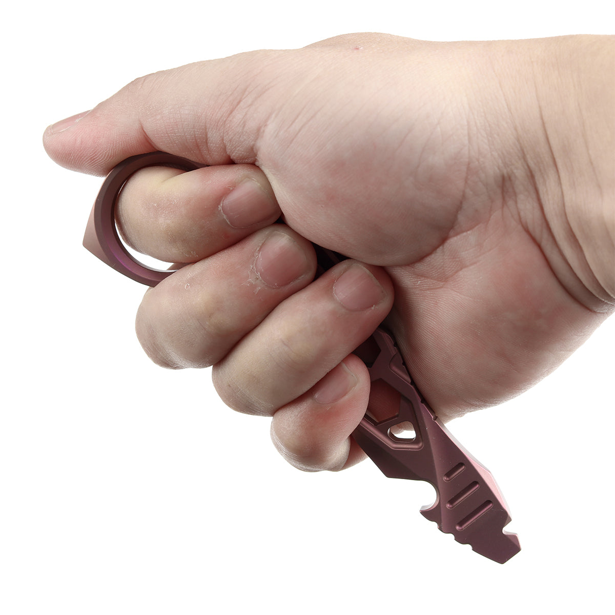 Kansept PryMate Pink Anodized Titanium EDC Pry Bar - Glass Breaker, Bottle Opener, Hex Bit, Pocket Clip - Design by Sebastian Irawan (G008A3)