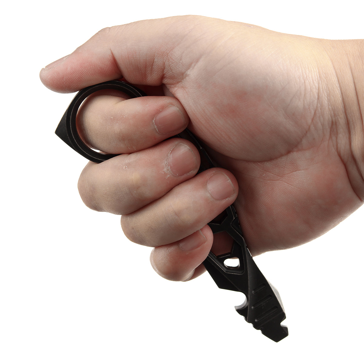 Kansept PryMate Blackwash Titanium EDC Pry Bar - Glass Breaker, Bottle Opener, Hex Bit, Pocket Clip - Design by Sebastian Irawan (G008A2)