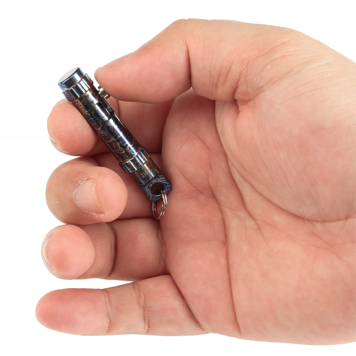 Kansept EDC Bolt Fidget G013A6 Lightning Strike Titianium with Bolt Mechanism for Stress Relieving with Key Chain for Lanyard Hole-Kevin Passon Designed