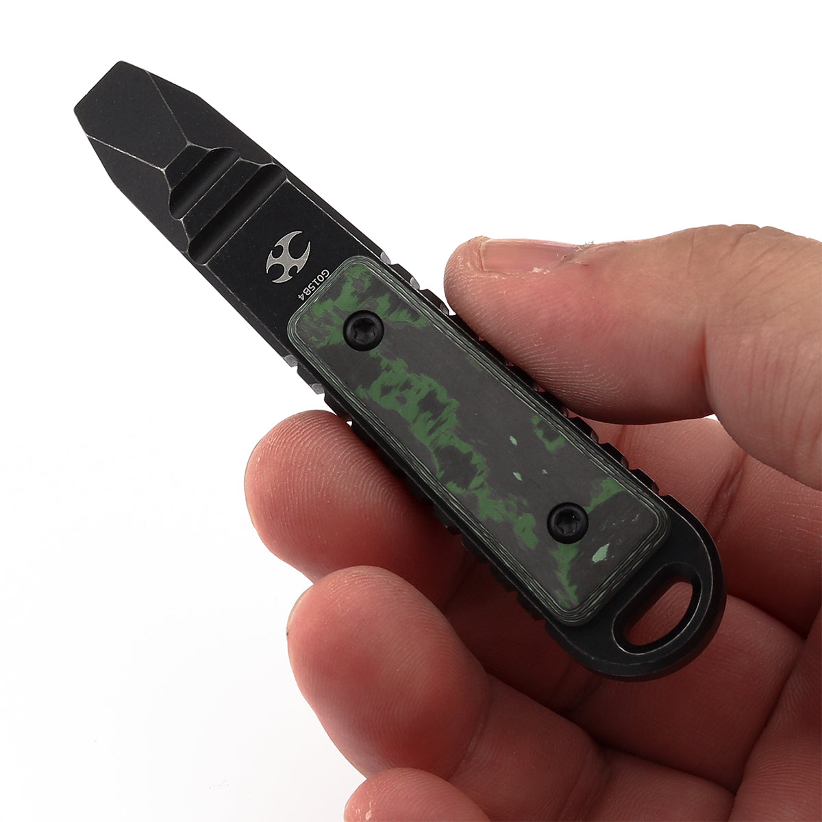 Kansept EDC Tool Kursor G015B4 Blackwash Titanium+Jungle Wear Fatcarbon Koch Tools Designed