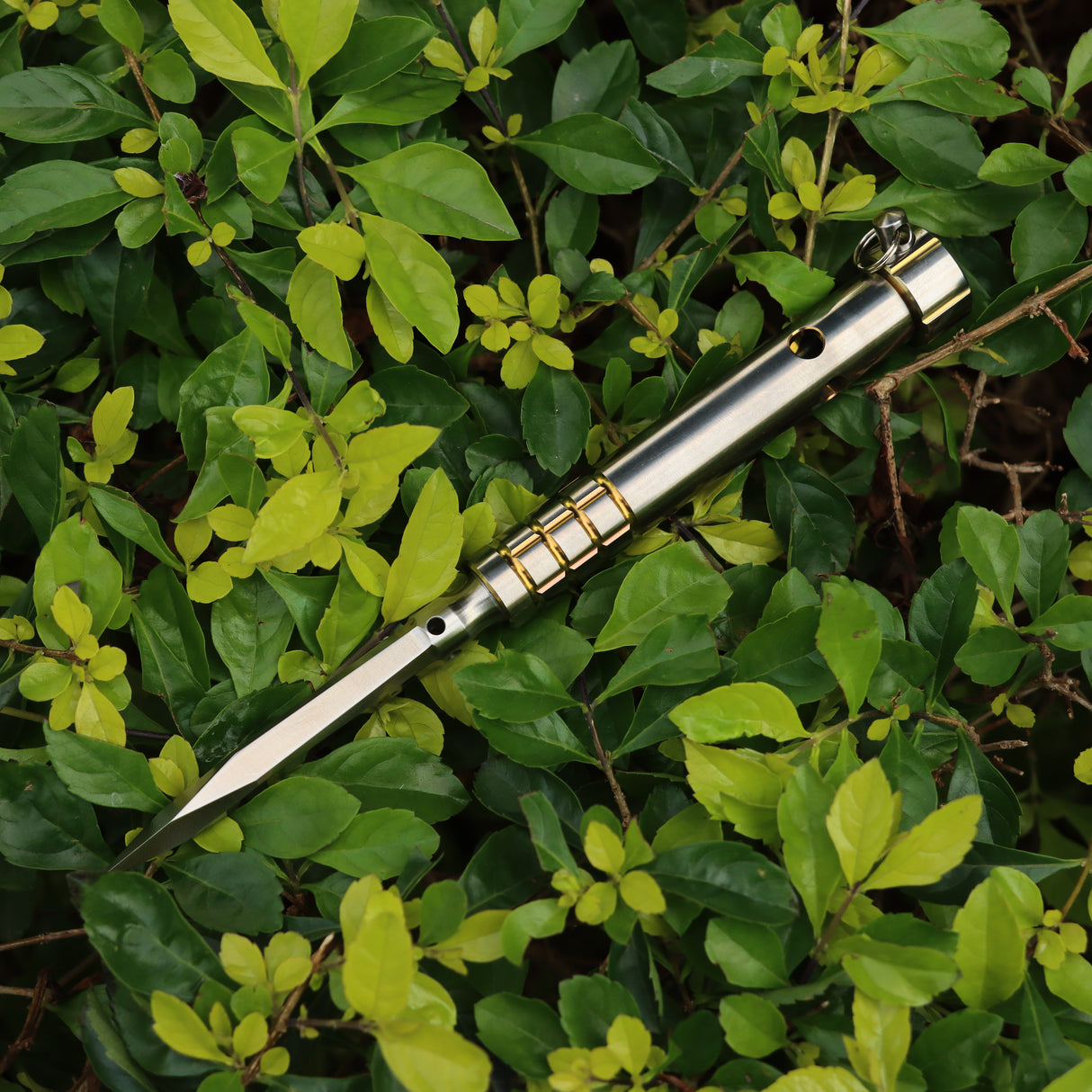 Kansept EDC Stiletto Satin 5Cr13 Blade & Plain Titanium Designed by Marco Panella Sleek EDC Gear- G005A2