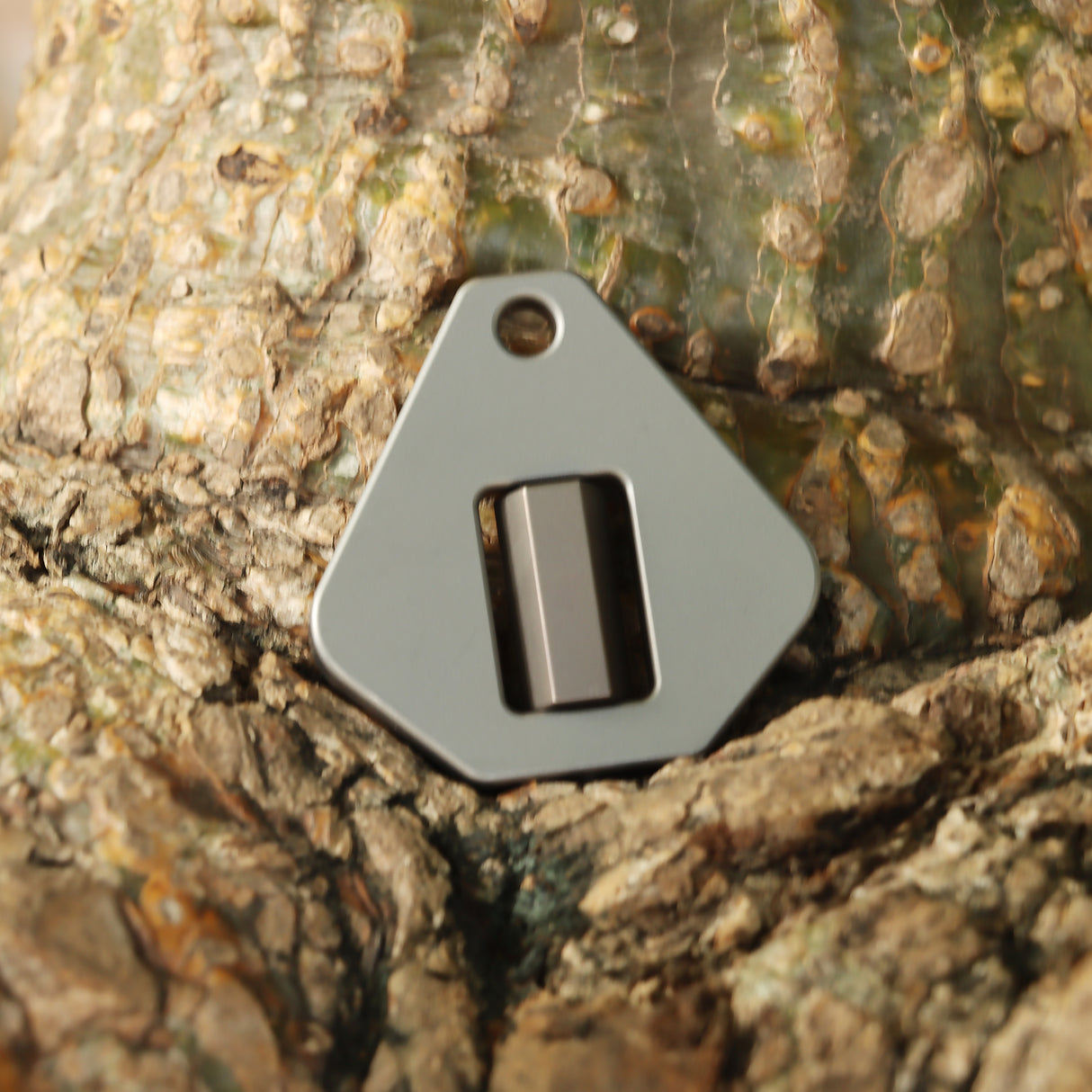 Kansept Titanium G012A1 Twister – Raw Ti with Antique Bronze Spinner EDC Fidget Tool for Everyday Stress Relief