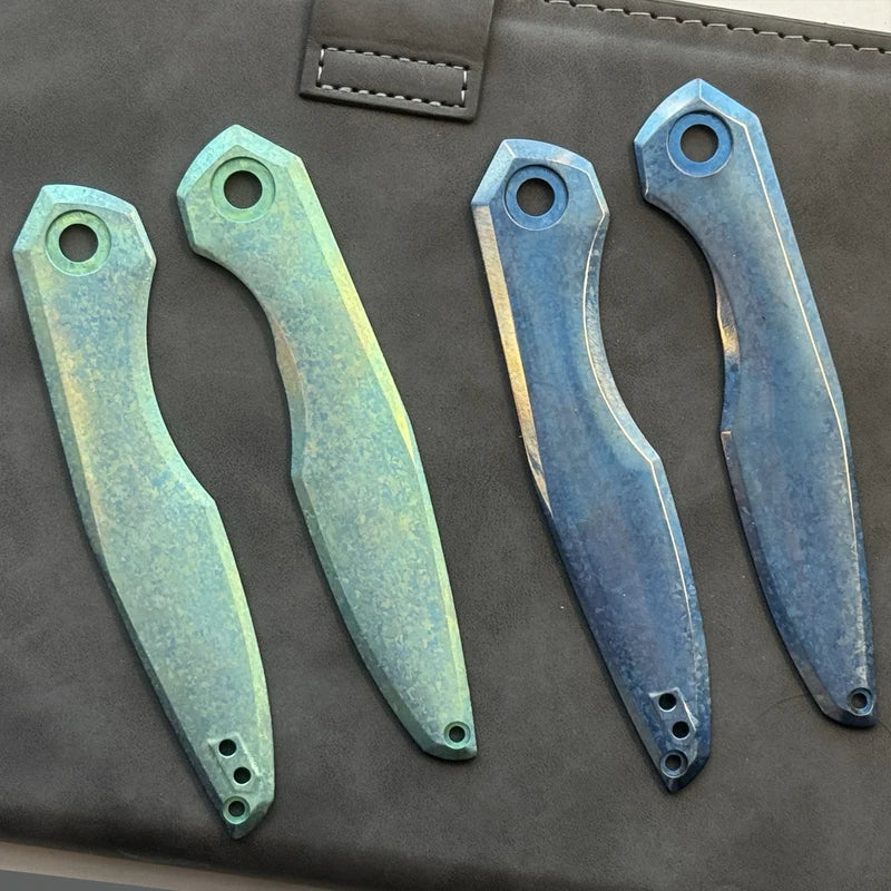 KANSEPT Halide | Blue Anodized Crystalized Titanium Handle Scales