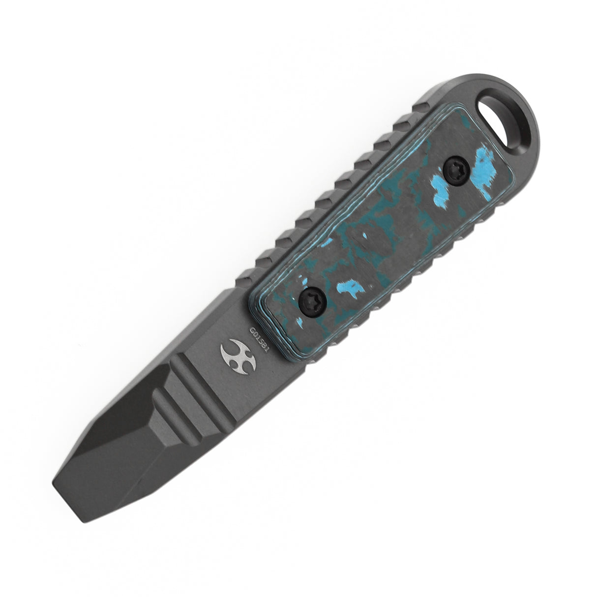 Kansept EDC Tool Kursor G015B1 Gray Anodized Titanium+Arctic Storm Fatcarbon Koch Tools Designed