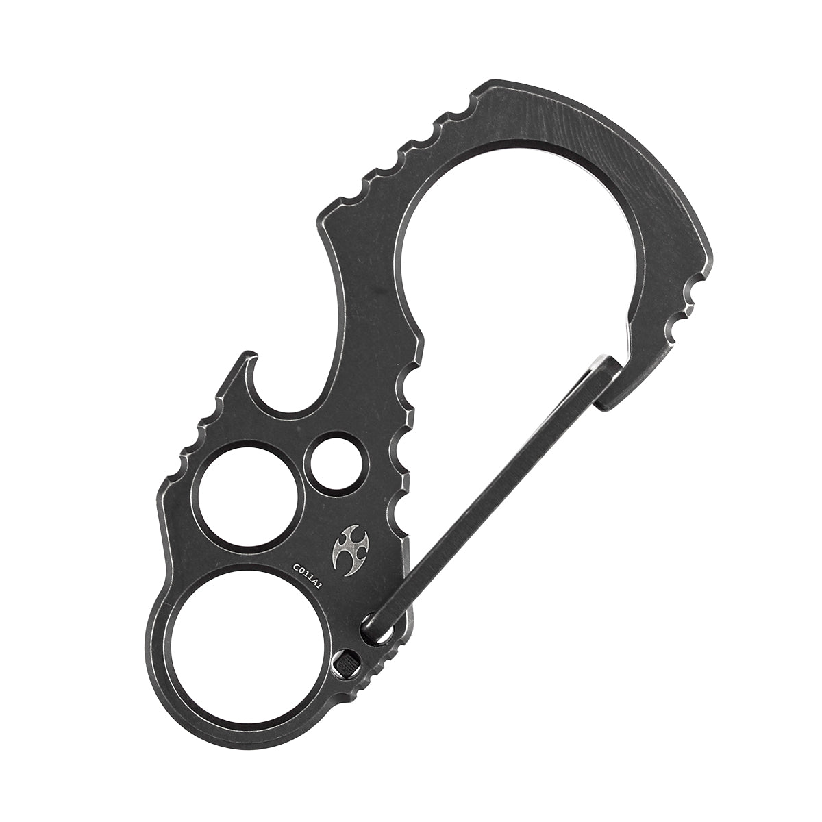 Kansept EDC Tools Carabiner C011A1 Blackwash Titanium Climbing Carabiner Koch Tools Designed