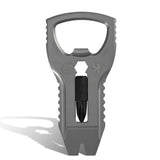 PryOfSorts Titanium EDC Multi-Tool | Pry Bar, Bottle Opener & Magnetic Bit Driver | Plain Titanium | Designed by Koch Tools-C010A1