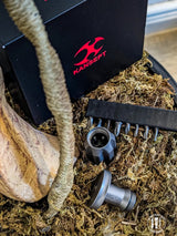 Kansept EDC Bit Driver Drive-R-Saurus G018P1 –Beadblasted Titanium Palm Multitool with Spinner Top | Jesse Pauley Design