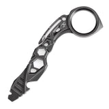 Kansept PryMate Blackwash Titanium EDC Pry Bar - Glass Breaker, Bottle Opener, Hex Bit, Pocket Clip - Design by Sebastian Irawan (G008A2)