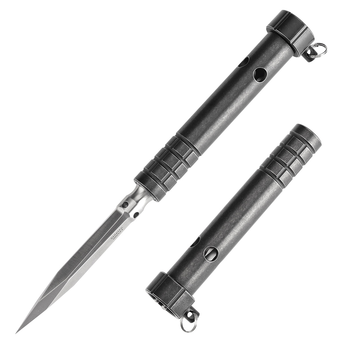 Kansept EDC Stiletto Satin 5Cr13 Blade & Black Anodized Titanium Desig