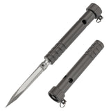 Kansept EDC Stiletto Satin 5Cr13 Blade & Grey Anodized Titanium Designed by Marco Panella Sleek EDC Gear- G005A7