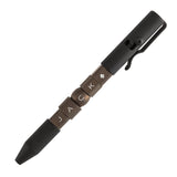 Kansept Titanium EDC Bolt-Action Pen Customizer G013P4– Black  and Bronze Titanium with Jackpot Vibes Pattern Designed by Kevin Passon