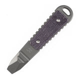 Kansept EDC Tool Kursor G015B2 Plain Titanium+Purple Micarta Inlay Koch Tools Designed
