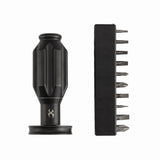 Kansept EDC Bit Driver Drive-R-Saurus G018P3 – Blackwash Titanium Palm Multitool with Spinner Top | Jesse Pauley Design