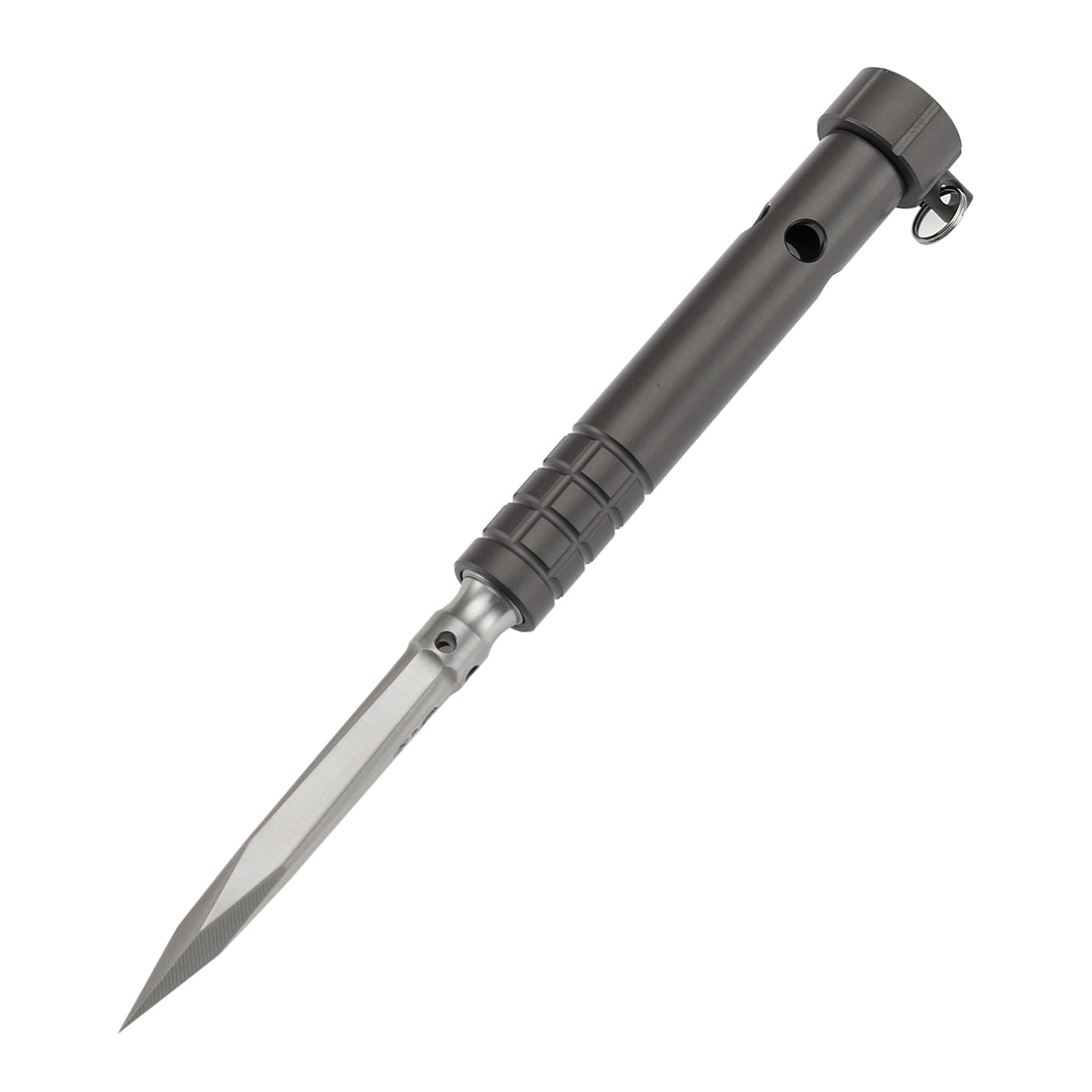 Kansept EDC Stiletto Satin 5Cr13 Blade & Grey Anodized Titanium Designed by Marco Panella Sleek EDC Gear- G005A7