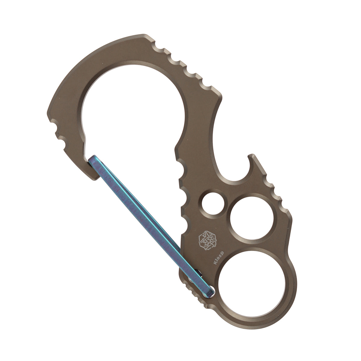 Titanium Keyring Edc Kansept EDC Carabiner C011A4 Titanium EDC Keychain Clip – Bronze Anodi