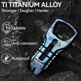 PryOfSorts Titanium EDC Multi-Tool | Pry Bar, Bottle Opener & Magnetic Bit Driver | Lightning Strike Finish | Designed by Koch Tools-C010A1