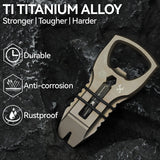 PryOfSorts Titanium EDC Multi-Tool | Pry Bar, Bottle Opener & Magnetic Bit Driver | Bronze Anodized | Designed by Koch Tools-C010A4
