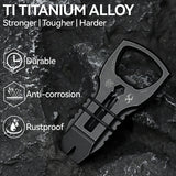 PryOfSorts Titanium EDC Multi-Tool | Pry Bar, Bottle Opener & Magnetic Bit Driver | Blackwash | Designed by Koch Tools-C010A2