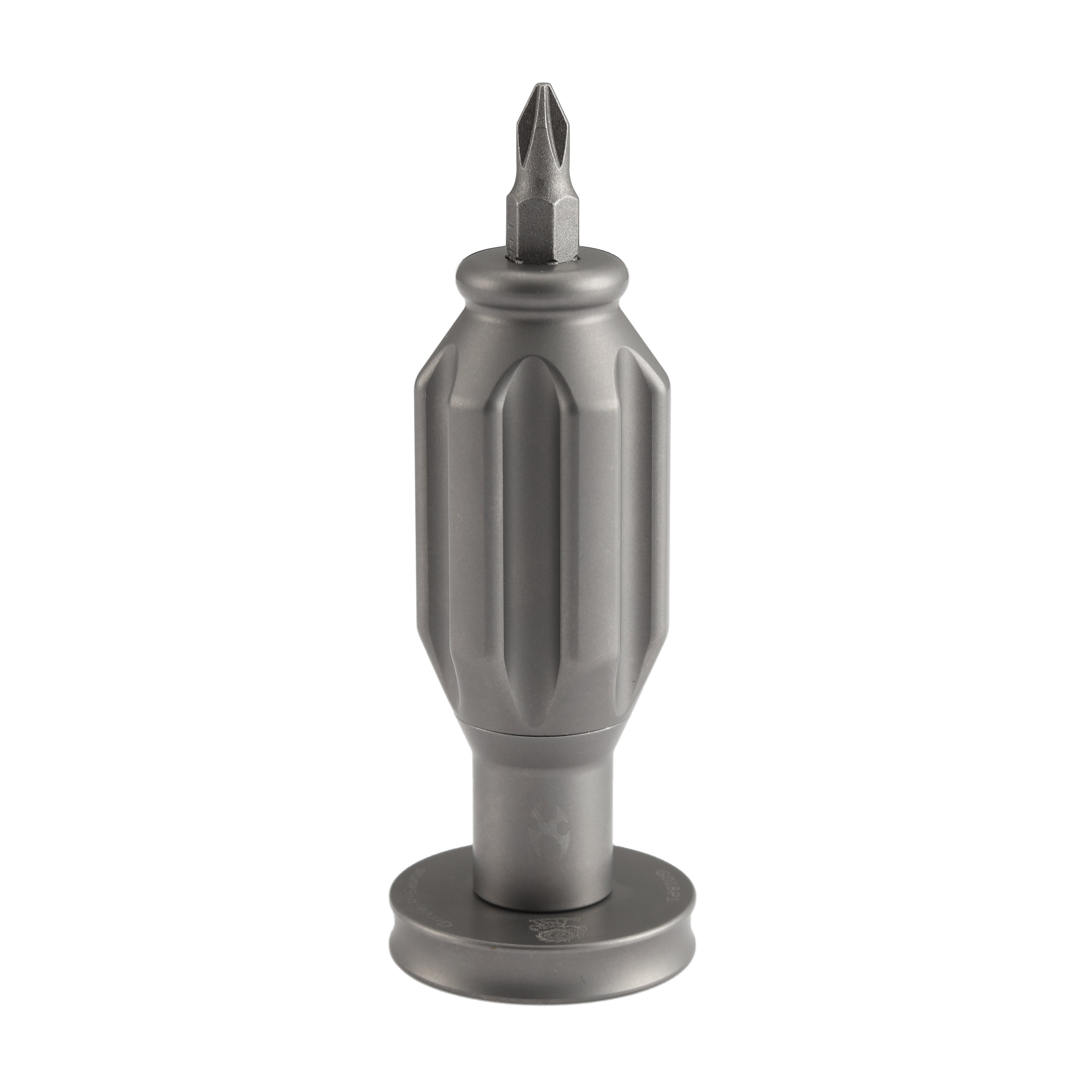 Kansept EDC Bit Driver Drive-R-Saurus G018P1 –Beadblasted Titanium Pal