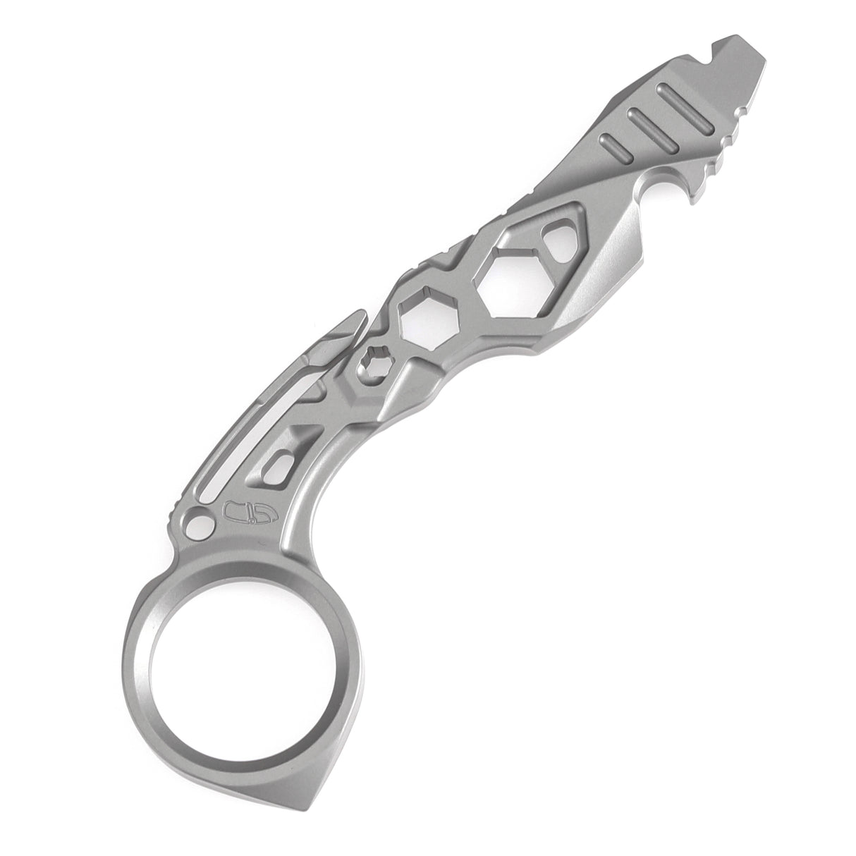 Kansept EDC PryMate G008A1 Plain Titianium Multifunctional EDC Tool for Everyday Carry Designed by Sebastian Irawan