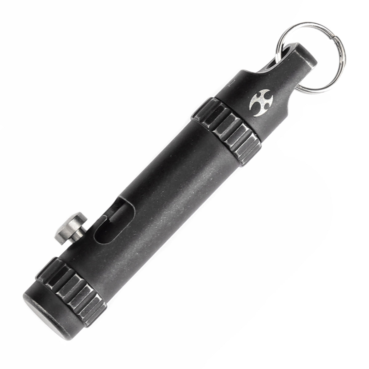 Kansept EDC Bolt Fidget G013A2 Black Titianium with Bolt Mechanism for Stress Relieving with Key Chain for Lanyard Hole-Kevin Passon Designed