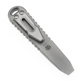 Kansept EDC Tool Kursor G015A2 Plain Titanium+Jade G10 with Tsukamaki-Inspired Pattern Koch Tools Designed